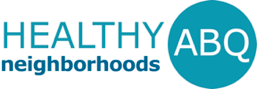 This image depicts the logo for Healthy Neighborhoods ABQ